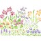 Small Mixed Flower Garden Wall Stencil | 182B by Designer Stencils | Floral Stencils | Reusable Art Craft Stencils for Painting on Walls, Canvas, Wood | Reusable Plastic Paint Stencil for Home Makeover | Easy to Use & Clean Art Stencil